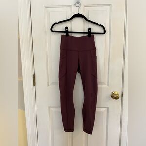 Maroon leggings